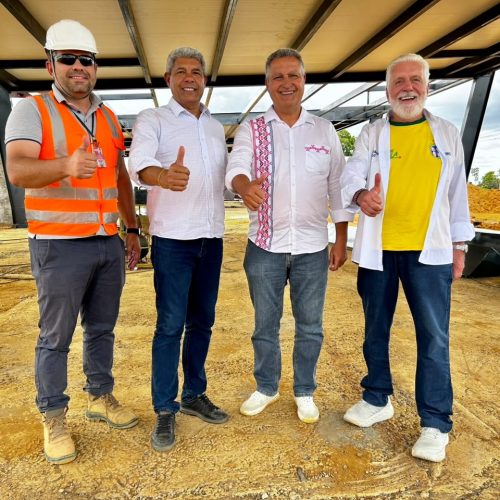 Parceria Bahia-Brasil: Jerônimo, Rui e Wagner vistoriam obra de R$ 66 milhões no Aeroporto de Barreiras