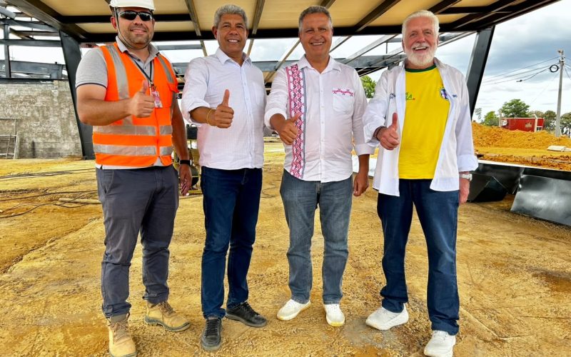 Parceria Bahia-Brasil: Jerônimo, Rui e Wagner vistoriam obra de R$ 66 milhões no Aeroporto de Barreiras