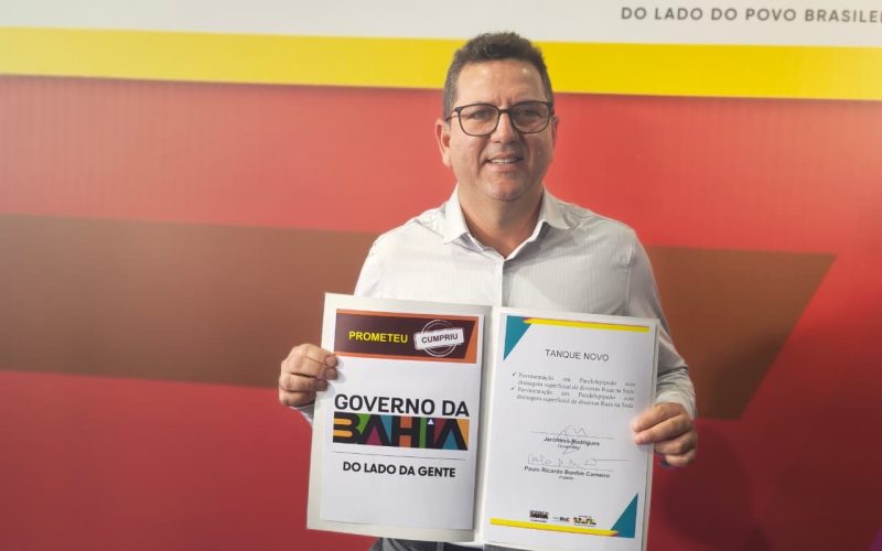 Apoiamos Jerônimo com 82% dos votos e estaremos juntos novamente”, diz prefeito de Tanque Novo durante anúncio de investimentos para cidades baianas